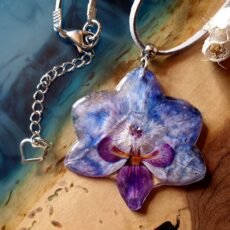 Orchid Pendant in Resin